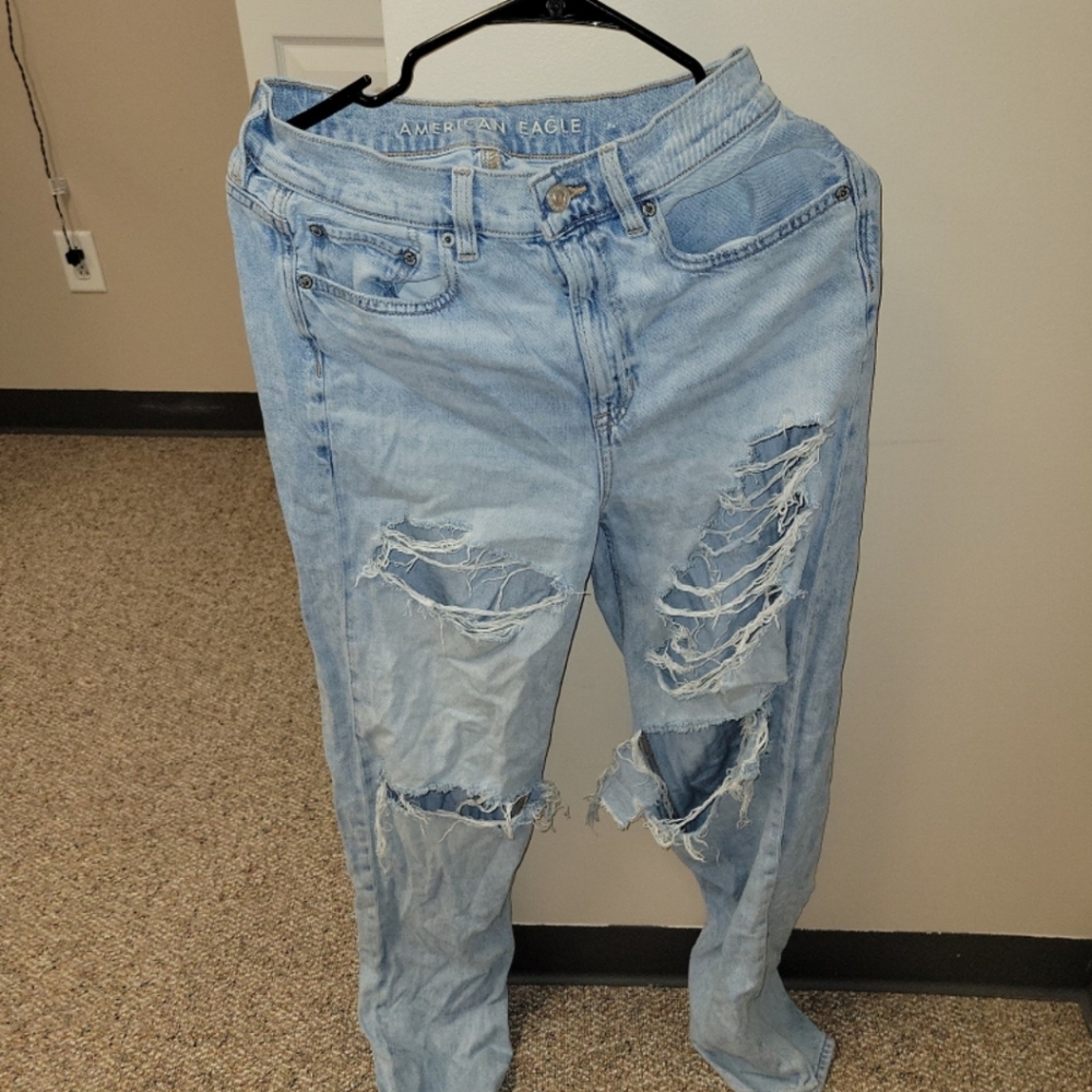 Distressed American Eagle Jeans